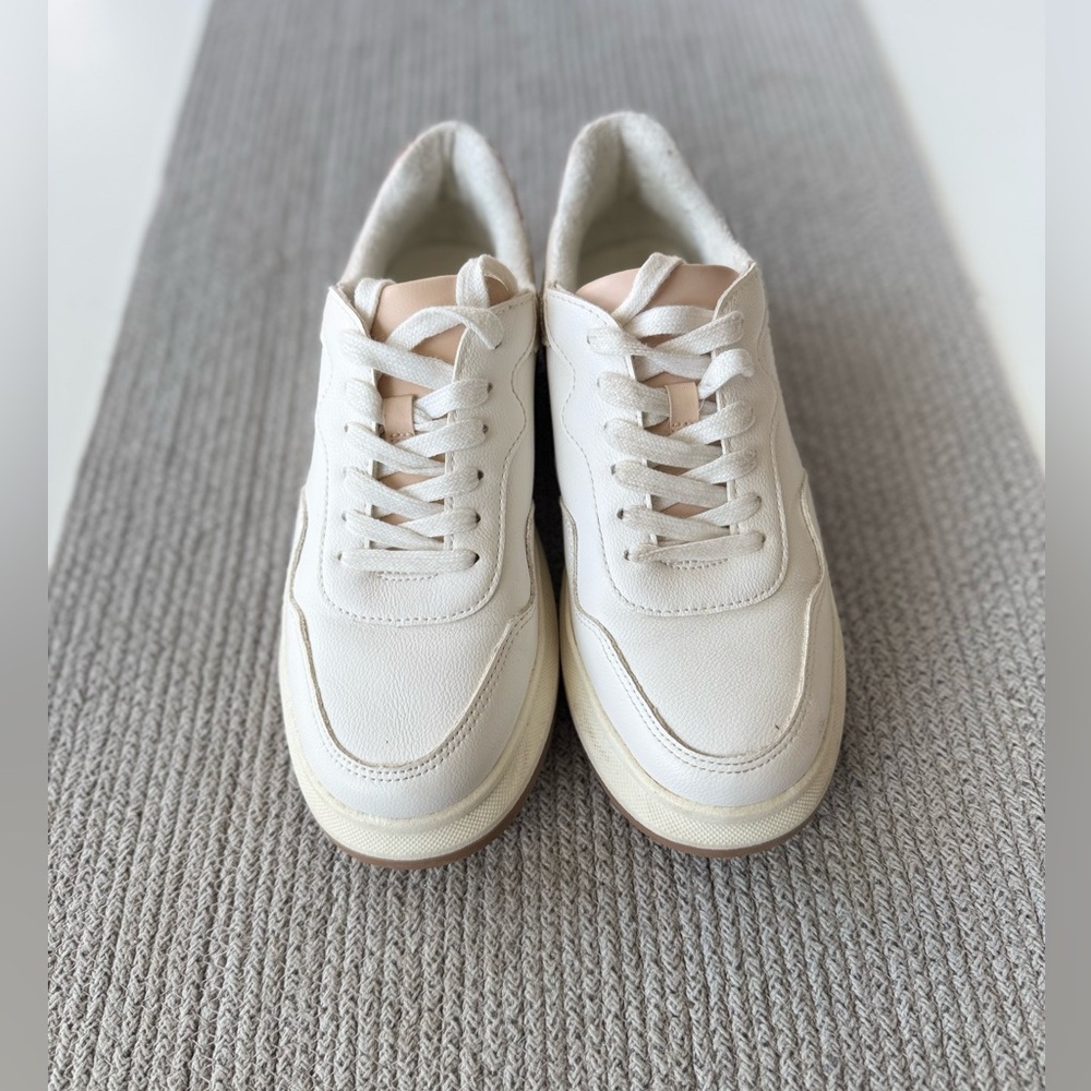 Universal Thread Ivory Pink Flat Platform Sneaker… - image 1